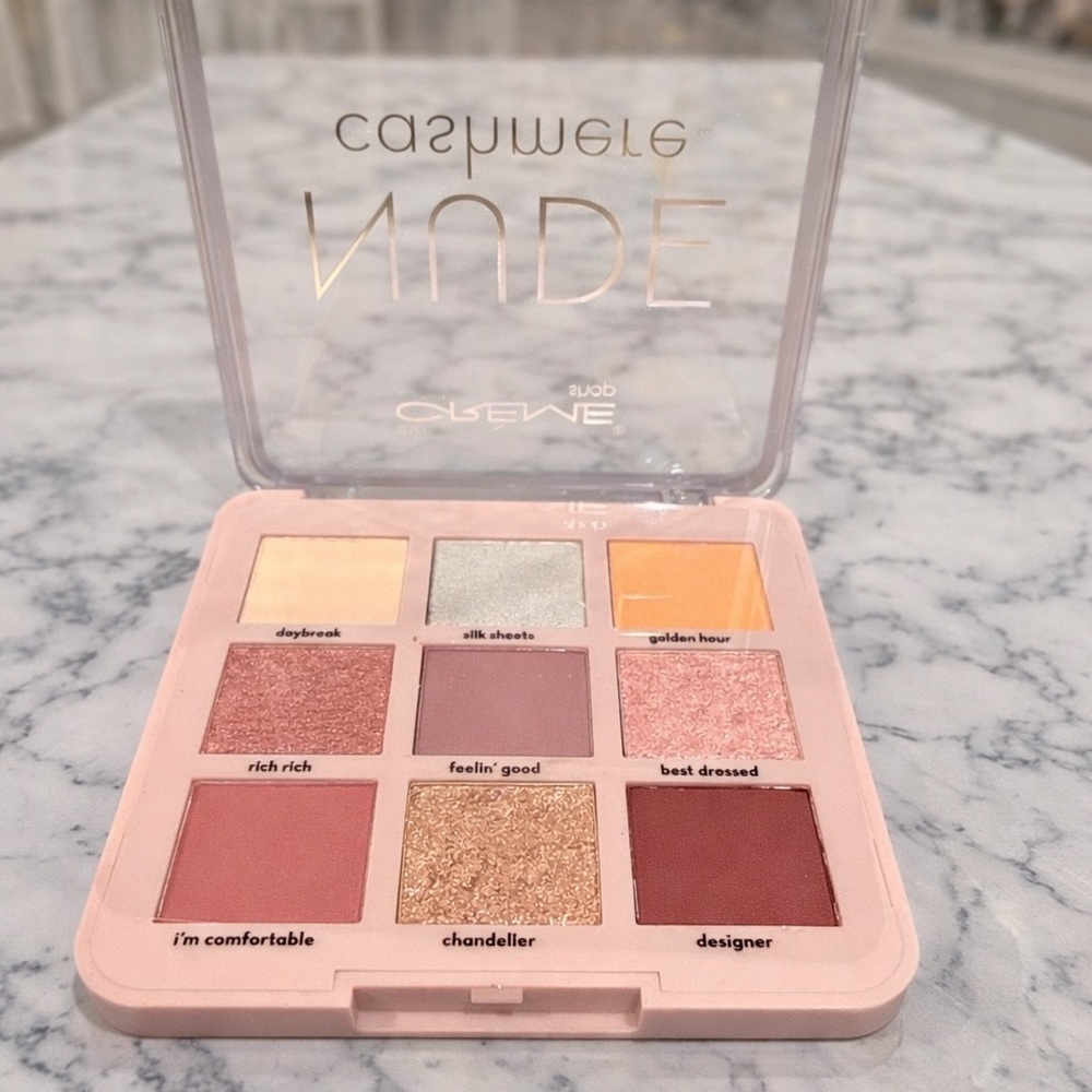 The Crème Shop Nude Cashmere Eyeshadow Palette | Neutral 9 Shade